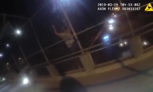 Officer talks suicidal man out of jumping off bridge