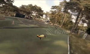 Fast and Furious! Drone footage captures Belgian remote control car race in cinematic glory