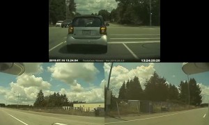 Impatient Driver Captured from All Angles