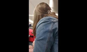 US woman bursts into tears after seeing her newborn nephew for the first time at LA airport