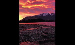 Sunrise in New Zealand