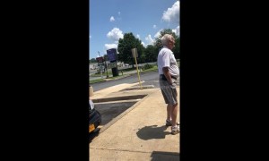 Black Trump supporter gets into a heated debate with older white liberal