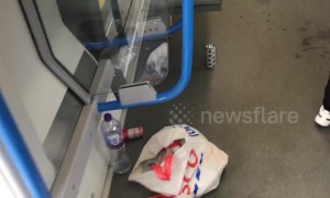 Passengers greeted by filthy Thameslink train after Brighton Pride revellers make a mess