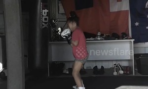 Australian 7 year old girl is powerful pint-sized pugilist