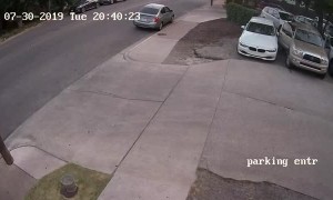 Truck Tries to Take Off Bimmer's Bumper