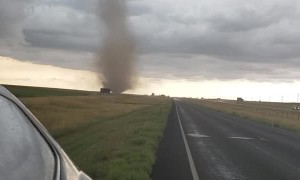 Mother and Son Witness Tornado Touching Down