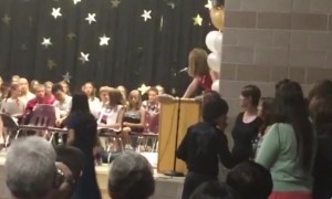 Stumbling Student Crashes Graduation