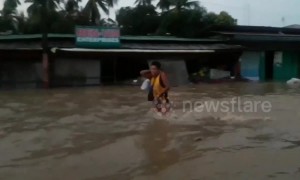 Thousands of residents evacuated as severe floods hit the Philippines