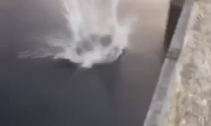 Jumping from Moving Car into River Fail