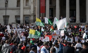 Stand with Kashmir protesters in London compare India to a 'Nazi state'