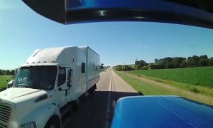 Squeezing Three Trucks into Two Lanes