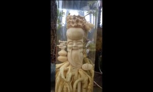 Sculptor creates incredibly detailed statues from local tree roots in Vietnam