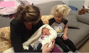 Girl's Reaction To Meeting Baby Brother Is Absolutely Adorable