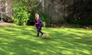 Footballer Tyke Takes Out the Camera