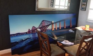 Man buys massive picture of view he already has from his window