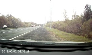 Head-On Collision on Russian Highway