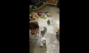 Naughty young boys in Australia cover everything with baby powder, including themselves