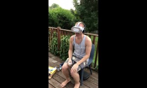 UK man has hilarious reaction to scary virtual reality