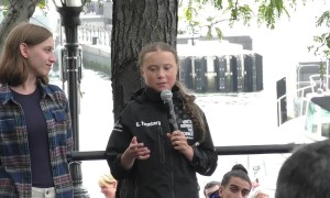 Teen climate activist Greta Thunberg speaks in NYC after 15-day yacht trip from England