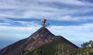 Incredible View of Volcanic Eruption