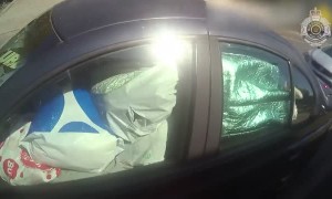 Police catch driver with car full of garbage