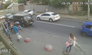 Boy Saved by Backpack