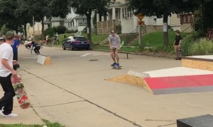 Motorcycle Refuses to Fall