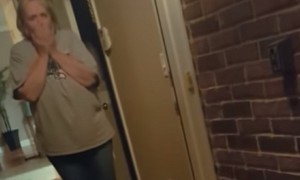 Grandma surprised with newborn grandchild who arrived from Japan