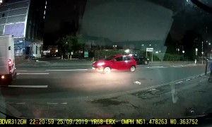 Man Falls Out of Van