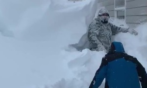 Massive snowstorm in Montana results in epic snowfall