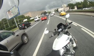 Moscow Motorists Rescue Kitten During Rush Hour