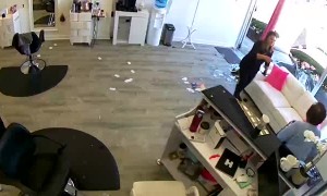 Deer Drops in for a Haircut