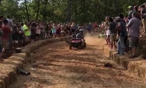 Hay Bale Crash From Coming in too Hot