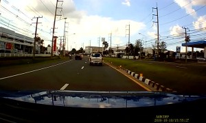 Family Falls From Scooter