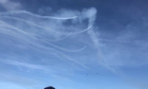 Blue Angels over the Golden Gate Bridge
