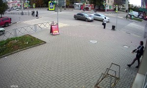 Woman has Close Call with Out of Control Car