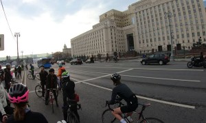 Cyclist Witnesses Car Roll Over