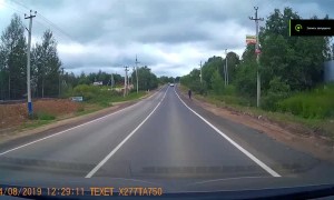 Man Skating in the Street Stalls Traffic