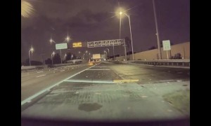 Driver Sideswipes Tesla Model 3