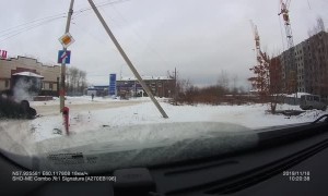 Slippery Roads Cause Roll Over in Russia