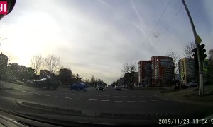 Road Sign Saves Pedestrian
