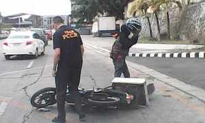 Road Divider Takes Out Rider