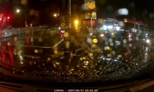 Partial Canopy Collapse at Gas Station