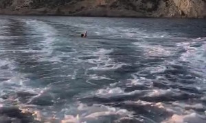 Wake Surfing Mother-to-be Saves the Baby