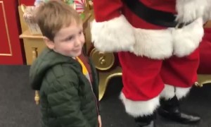 Boy Leaves Santa Out of Breath