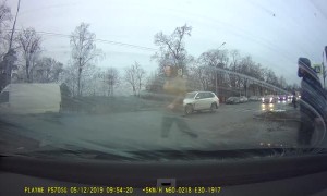 Fast Car Causes Major Collision