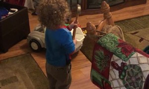 Kid Breaks TV With Hammer but Blames His Sister