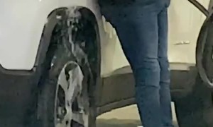 Gasoline Gushes to the Ground