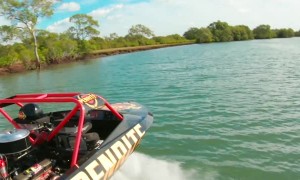 Racing Drone Beats Jet Boat in 200 KPH Race
