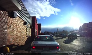 Empty Car Rolls Toward Unsuspecting Driver